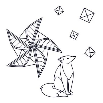 Folded Paper Geometry - Sharp Clean Abstract White (Variation) Stock Illustration