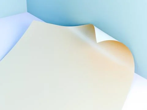 Folded paper sheet Stock-Illustration