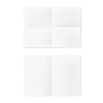 Folded Paper Sheet Note With Transparent Shadow イラスト素材