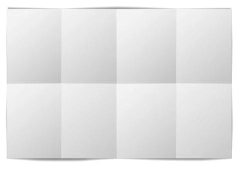 Folded paper template Stock Illustration