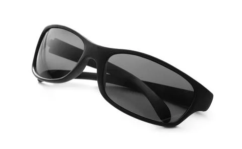 Folded plastic sunglasses Stock Photos