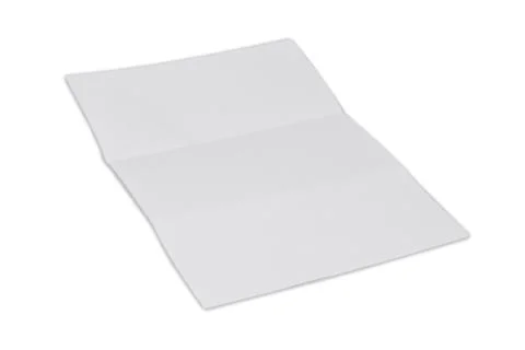 Folded sheet on white 写真素材