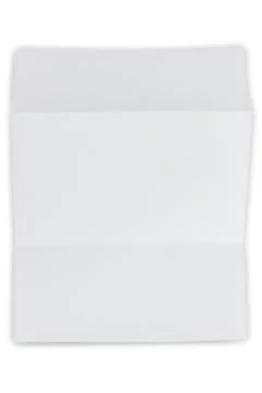 Folded sheet on white Stock Photos