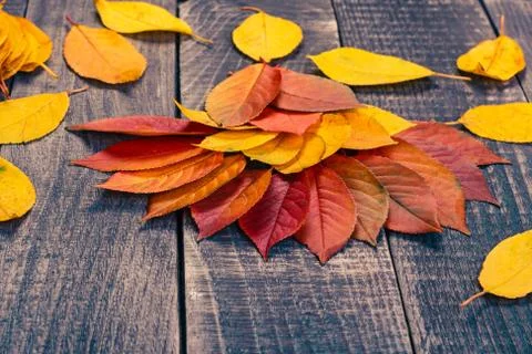 Folded sheets on the table Stock Photos