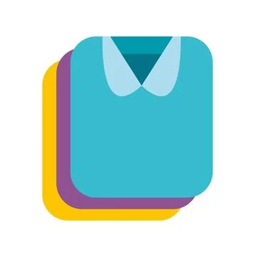 Folded shirts stack icon for laundry concept イラスト素材