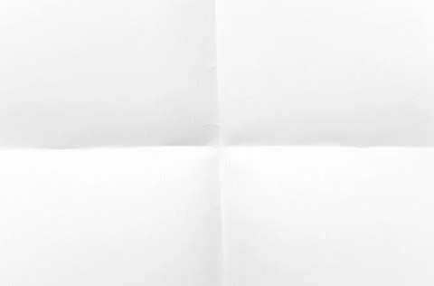 Folded  square paper sheet A4, mockup. Blank sheet as template, space for tex Stock Photos
