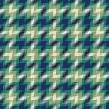 Folded texture plaid vector, trend fabric tartan pattern. Printout check te.. Stock Illustration