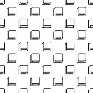 Folded towel seamless pattern for textile and hygiene Stockillustratie