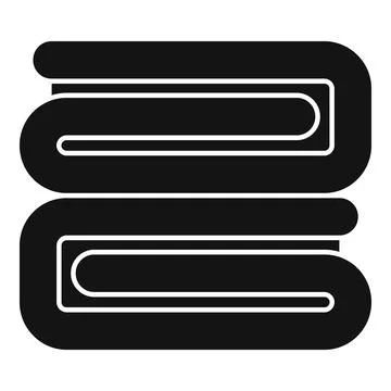 Folded towel stack icon representing hygiene and cleanliness 스톡 일러스트