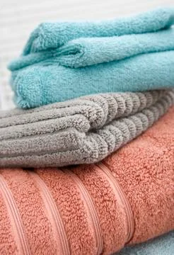 Folded Towels Stock Photos