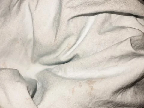 Folded white cloth texture macro background studio Stock Photos