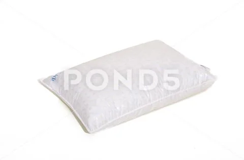 Folded white duvet cover on white isolated background Stock Photos