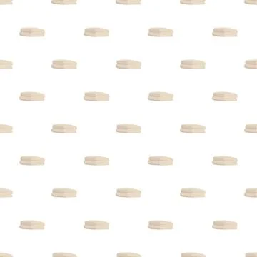 Folded white towels stack repeating seamlessly pattern Stock Illustration