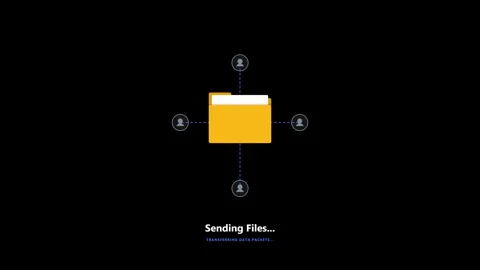 Folder access denied black Stock Footage 348288167