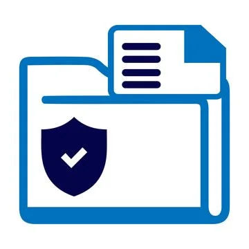 Folder, access, tick, secure, lock, security, folder access security icon イラスト素材