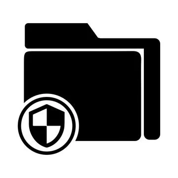 Folder, access, tick, secure, lock, security, folder access security icon Stock Illustration