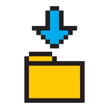 Folder and Arrow Icon Illustrazione stock