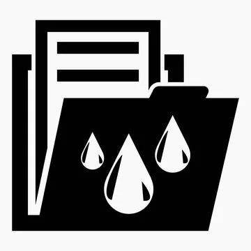 Folder and drop icon. Documents weather station. 스톡 일러스트
