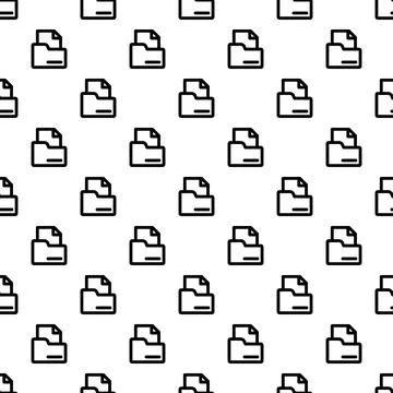 Folder and file icons seamless pattern イラスト素材