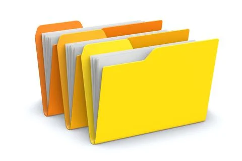 Folder and File Set Illustrazione stock