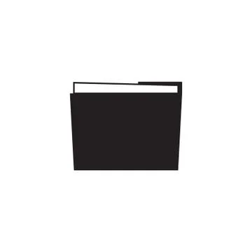 Folder and office solid icon, Modern sign Stockillustratie