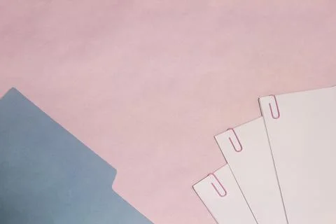 Folder and sheets 库存照片