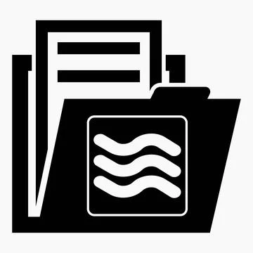Folder and wind icon. Weather station data. Stock Illustration