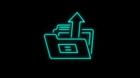 Folder animated icon Stock Footage 304023609