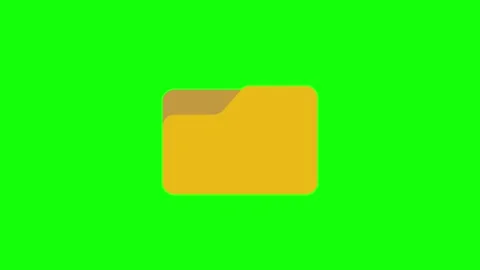 Folder animated icon Stock Footage 321729072
