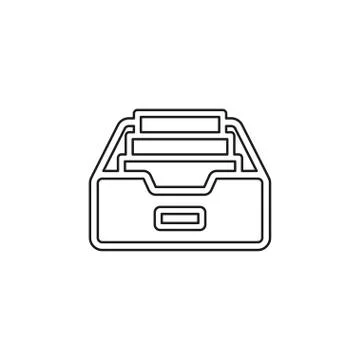 Folder Archive vector icon Stock Illustration