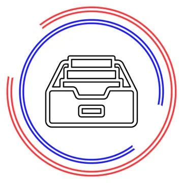 Folder Archive vector icon Stock Illustration