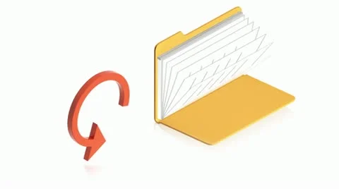 Folder arrows 3 Stock Footage 11480038