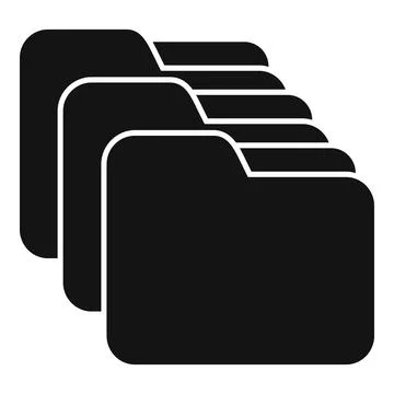 Folder backup icon simple vector. Data cloud Illustrazione stock