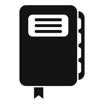 Folder book icon simple vector. Database system folder Stock Illustration