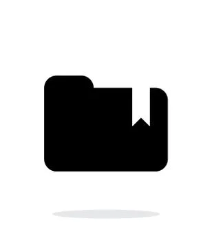 Folder bookmark simple icon on white background. Stock-Illustration
