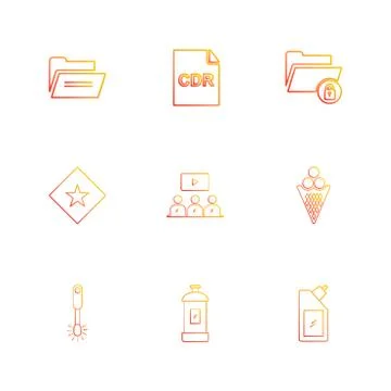 Folder , bottle ,  files , file type , file , windows , os , documents,  hard Stock Illustration