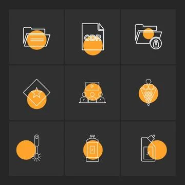 Folder , bottle ,  files , file type , file , windows , os , documents,  hard Stock Illustration