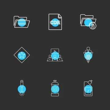 Folder , bottle ,  files , file type , file , windows , os , documents,  hard Stock Illustration