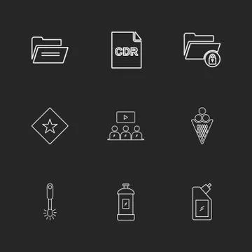 Folder , bottle ,  files , file type , file , windows , os , documents,  hard Stock Illustration