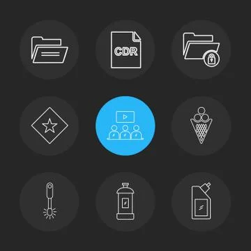 Folder , bottle ,  files , file type , file , windows , os , documents,  hard Stock Illustration