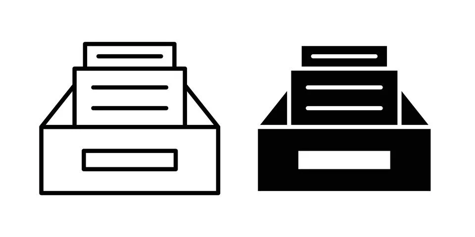 Folder box icon graphic design. web icons vectors Stock Illustration