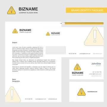 Folder Business Letterhead, Envelope and visiting Card Design vector template Stock Illustration