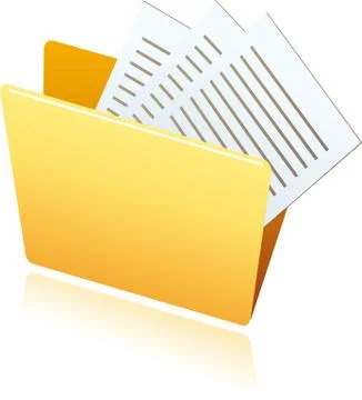 Folder with business signs 库存插图