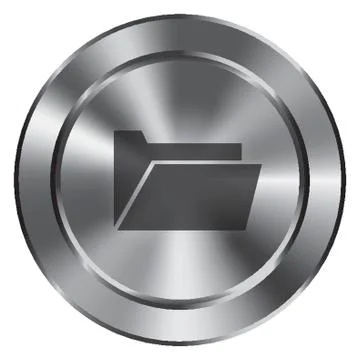 Folder Button Illustrazione stock