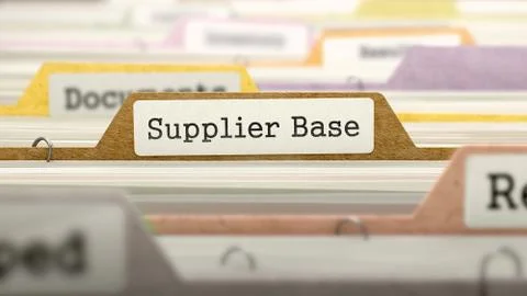 Folder in Catalog Marked as Supplier Base Illustrazione stock