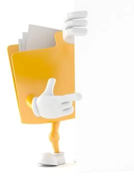 Folder character Stock Illustration