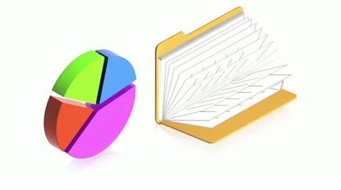 Folder chart 2 Stock Footage 11479957