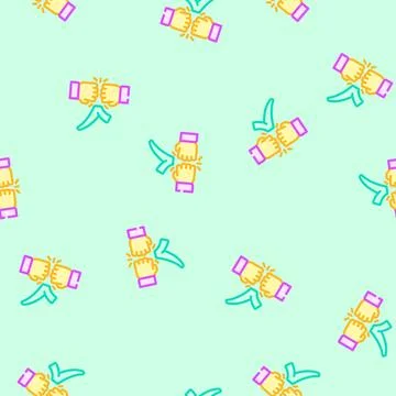 Folder check mark vector seamless pattern 스톡 일러스트
