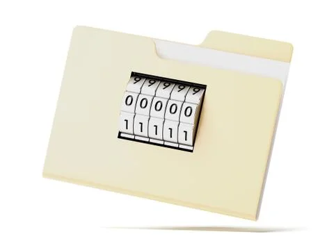 Folder with code Stock Illustration