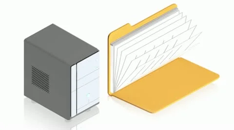 Folder computer 2 Stock Footage 11479947